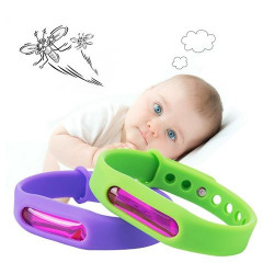 Baby Protection Silicone Mosquito Repellent Bracelet with Natural Plant Extracts 