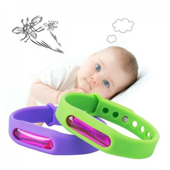 Baby Protection Silicone Mosquito Repellent Bracelet with Natural Plant Extracts 