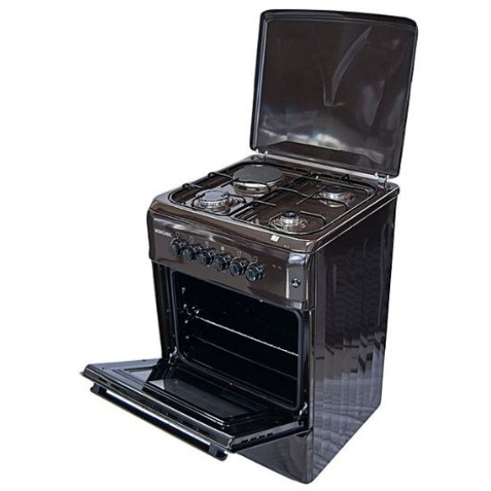 Bruhm 3 Gas + 1 Electric Burner, Electric Grill & Oven