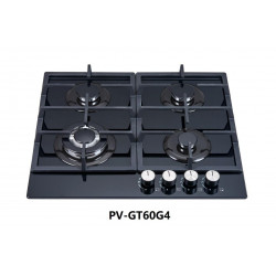 - Polystar 4 Burner Glass Gas Hob