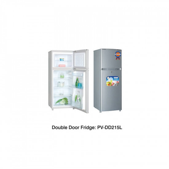Polystar 215L Double Door Refrigerator
