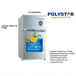 Polystar Double Door Table Top Refrigerator