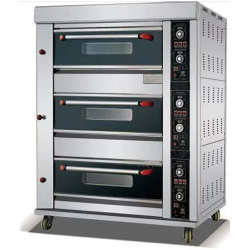 Gas Deck Oven (3-deck 6-tray)