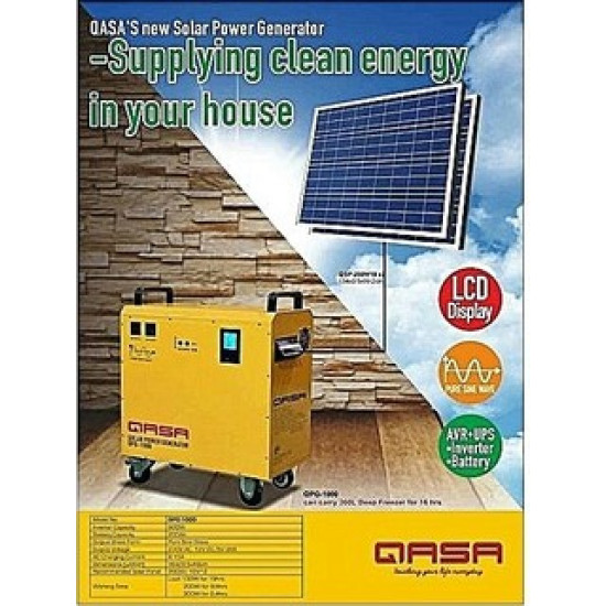 Silent Solar/PHCN Powered Generator (Solar Panel + Inverter + Battery + UPS)